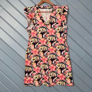 THML Multicolor Floral Sleeveless Mini Dress